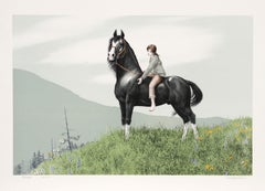 Lithographie réaliste américaine de Mel Hunter