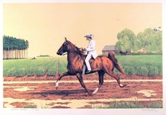 Tennessee Walker, litografia realista americana di Mel Hunter