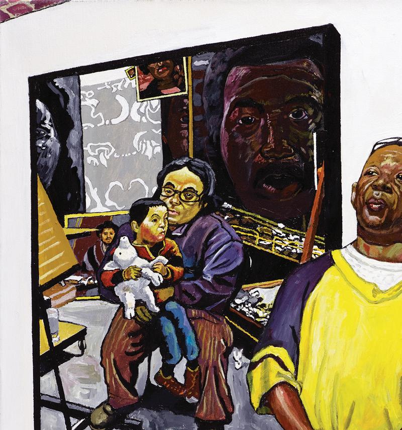 GREGORY EN LA GALERÍA HENOCH - Arte Contemporáneo / Retrato / Figurativo - Figurative Painting Beige de Mel Leipzig