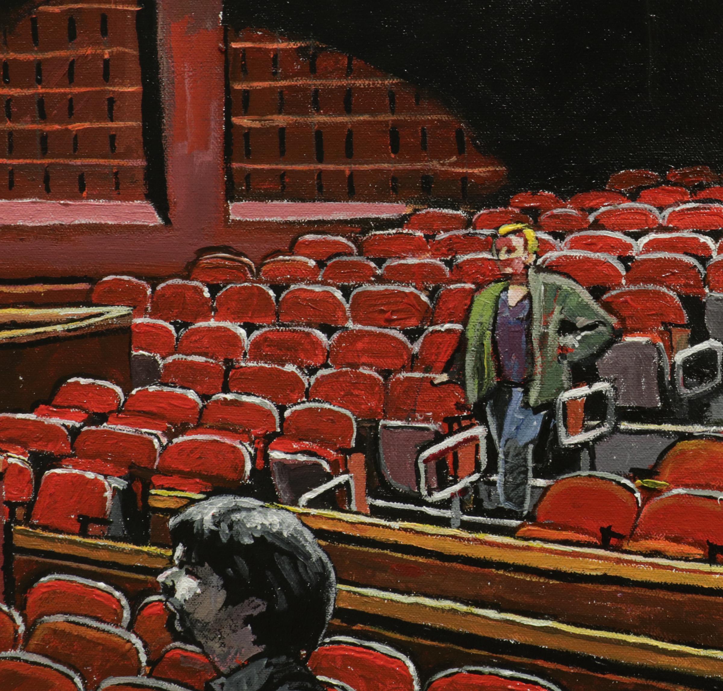 THE CAST OF ROSMERSHOLM, portraits de théâtre, Ibsen, réalisme - Réalisme Painting par Mel Leipzig