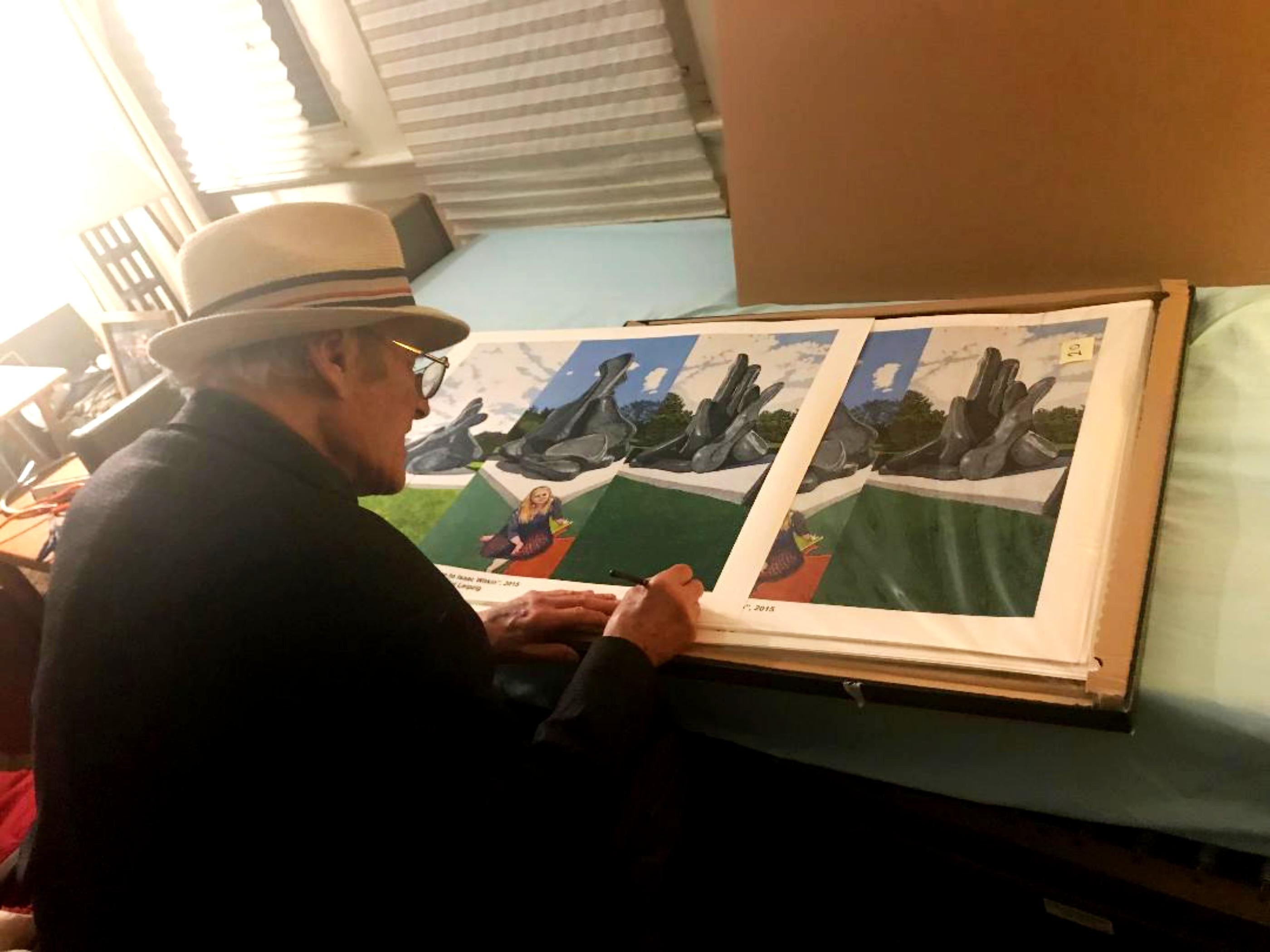 Homage to famed modernist sculptor Isaac Witkin, at Grounds for Sculpture Signed For Sale 2