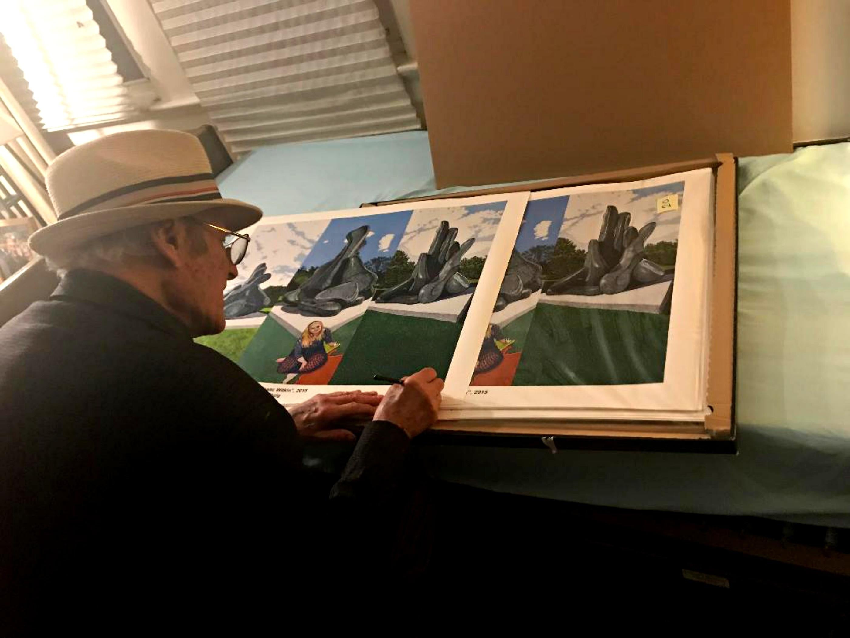 Homage to famed modernist sculptor Isaac Witkin, at Grounds for Sculpture Signed For Sale 3