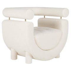 Mel Lounge Chair by Rute Martins for Greenapple, Ivory Bouclé