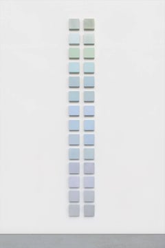 Mel Prest, Fog Trellis, 2018, acrylic paint and mica