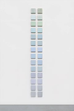 Mel Prest, Fog Trellis, 2018, acrylic paint and mica