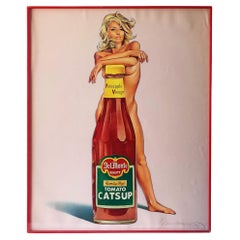 Mel Ramos Della Monte Tomato Catsup Pop Art Lithographie couleur 1972