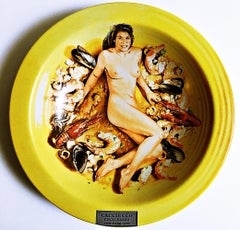 Mel Ramos - Limited Edition Italian plate Cacciucco - Coco Pazzo - New York, NY
