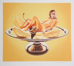 Vintage Banana Split, Pop Art Lithograph by Mel Ramos 