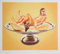 "Banana Split (Sally Duberson)" Pop Art Vintage Style Pin Up Lithograph 146/199