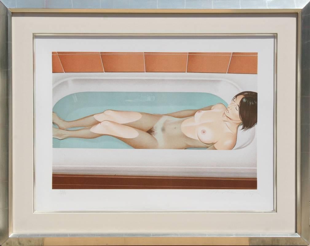 Mel Ramos Figurative Print - Bonnard's Bath