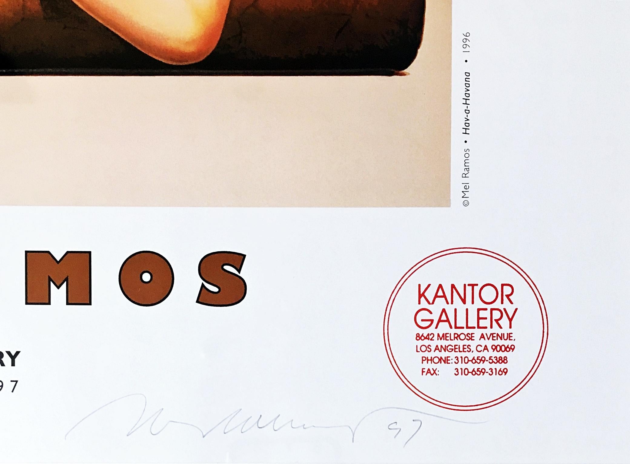 Hav-a-Havana Mel Ramos à Kantor Gallery, édition limitée signée à la main par Mel Ramos 2