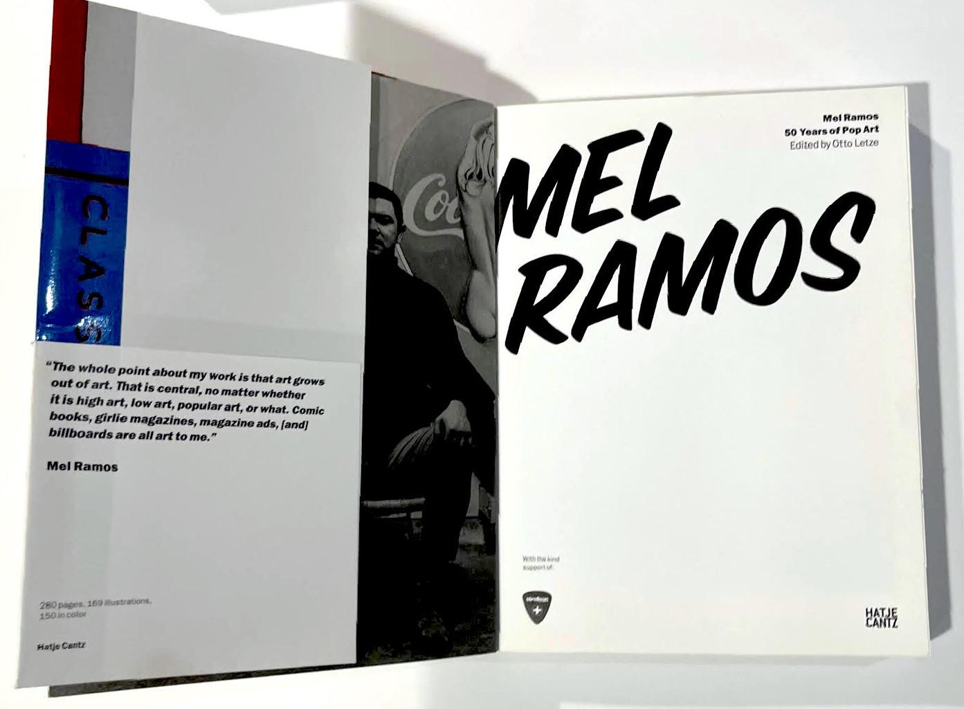 Mel Ramos 50 Years of Pop Art Book (signed, dated and inscribed by Mel Ramos) For Sale 1