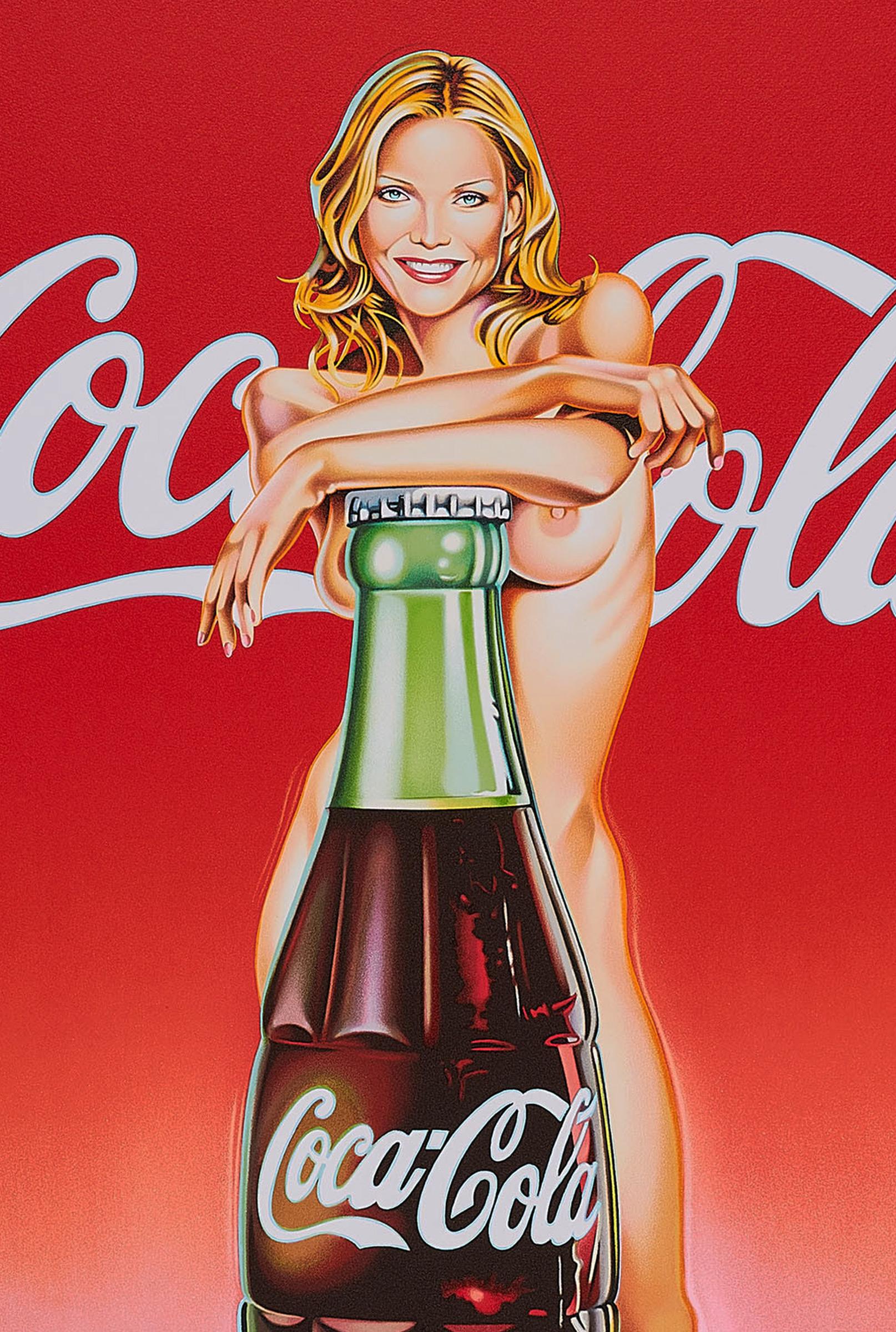Mel Ramos (né en 1935)
Coca-Lola n° 4, 2004
Moyen : Lithographie en couleurs
Dimensions de l'image : 67,5 x 44,5 cm
Dimensions de la feuille : 88 x 60 cm
Edition de 100 : Signé et numéroté à la main

