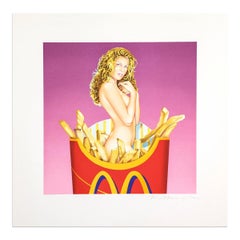 Mel Ramos, Fräulein French Fries - Litografia firmata, Stampa Pop Art
