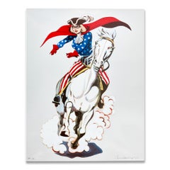 Mel Ramos, Miss Liberty, Enamel on Steel, Signed Print, American Pop Art