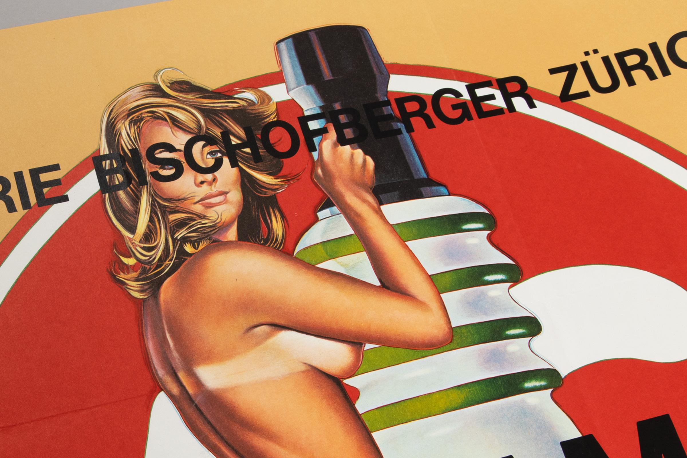 Mel Ramos, Cartel original de exposición, 1972, Galería Bischofberger en venta 3