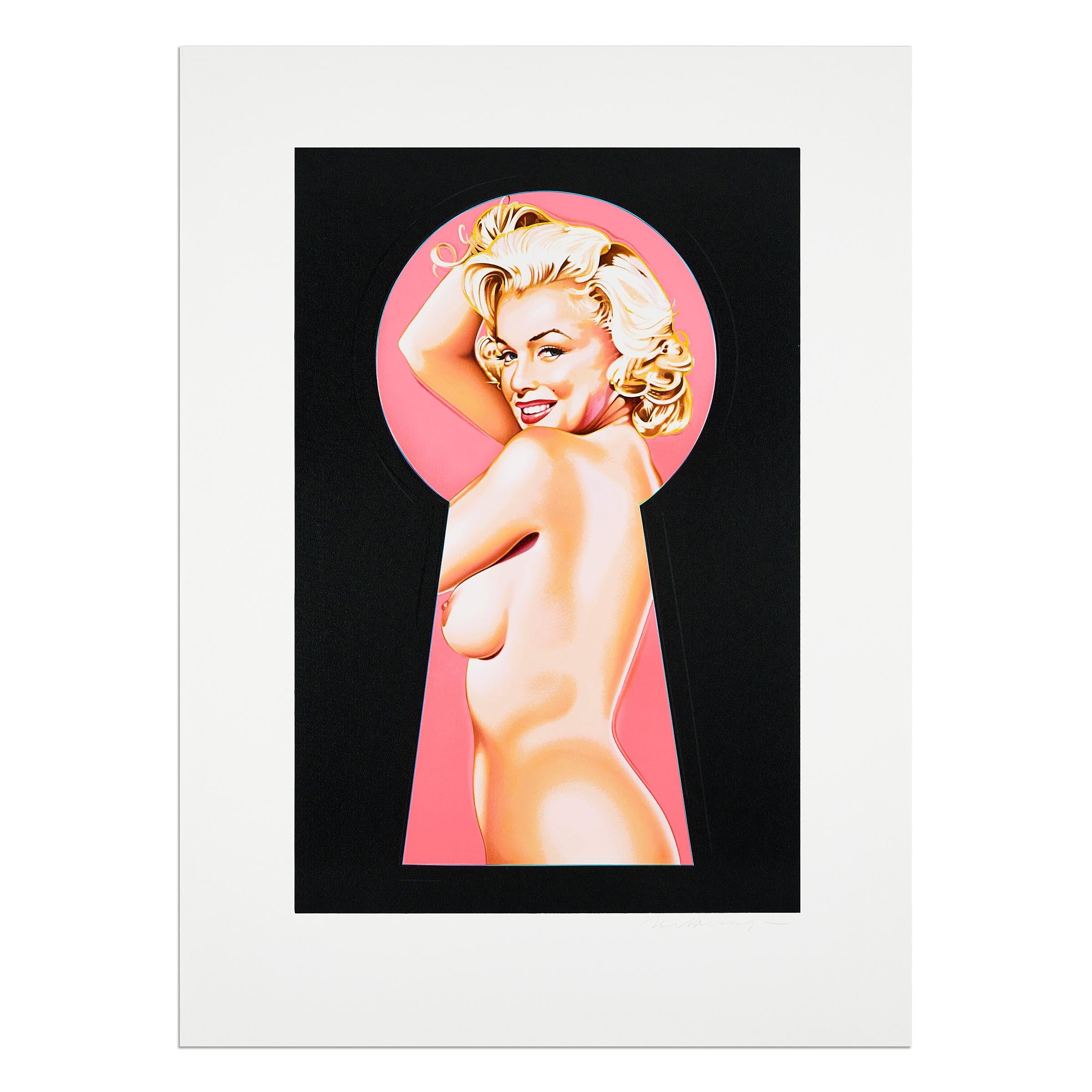 Mel Ramos, Peek-A-Boo Marilyn 1 - Original Lithograph, Signed Pop Art Print