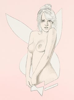 Mel Ramos, „Playboy Bunny“ – Originalradierung, signierter Druck, Pop-Art