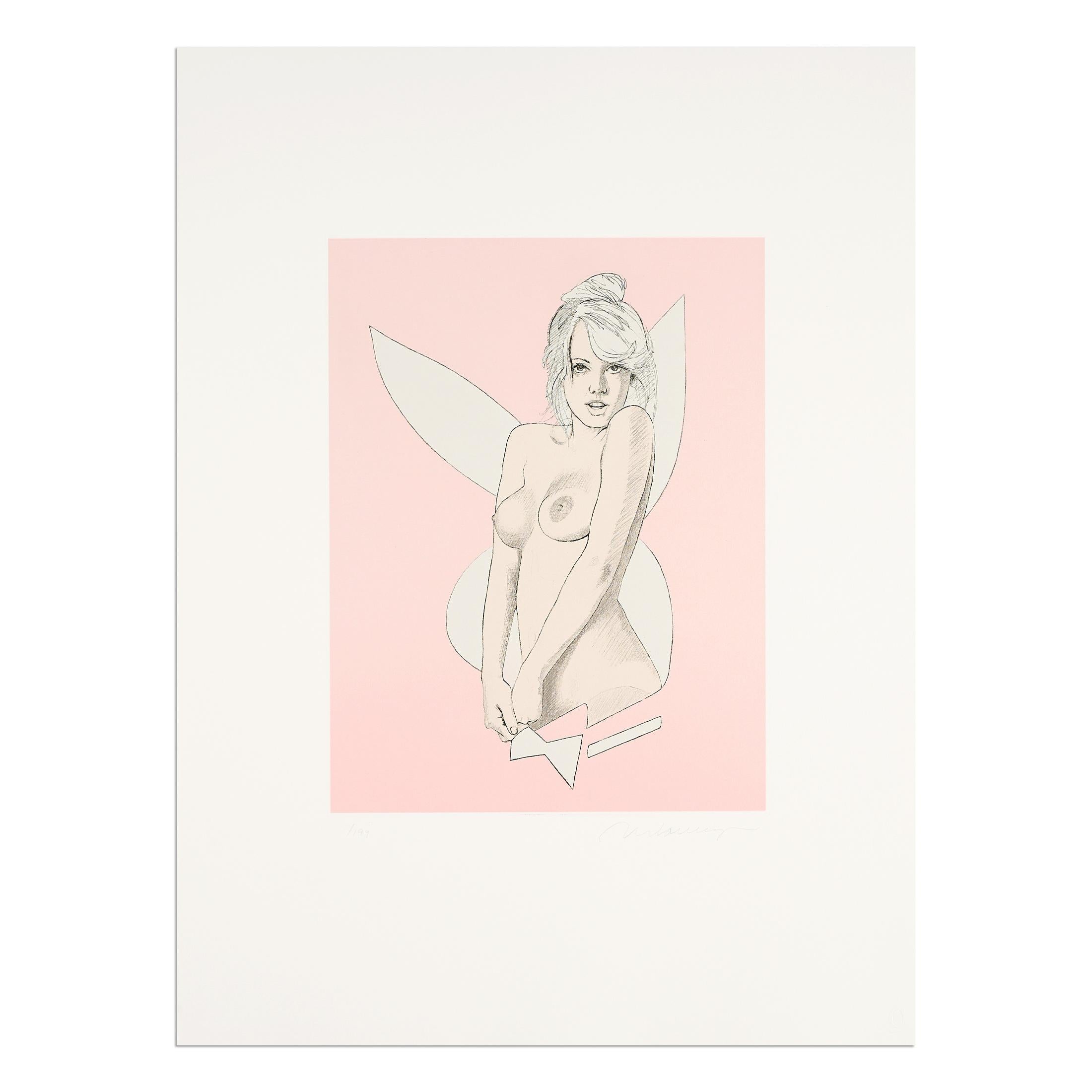 Mel Ramos (American, 1935-2018)
Playboy Bunny, 2012
Etching on paper
28 7/10 × 21 3/10 in  73 × 54 cm
Edition of 199: Hand-signed and numbered

