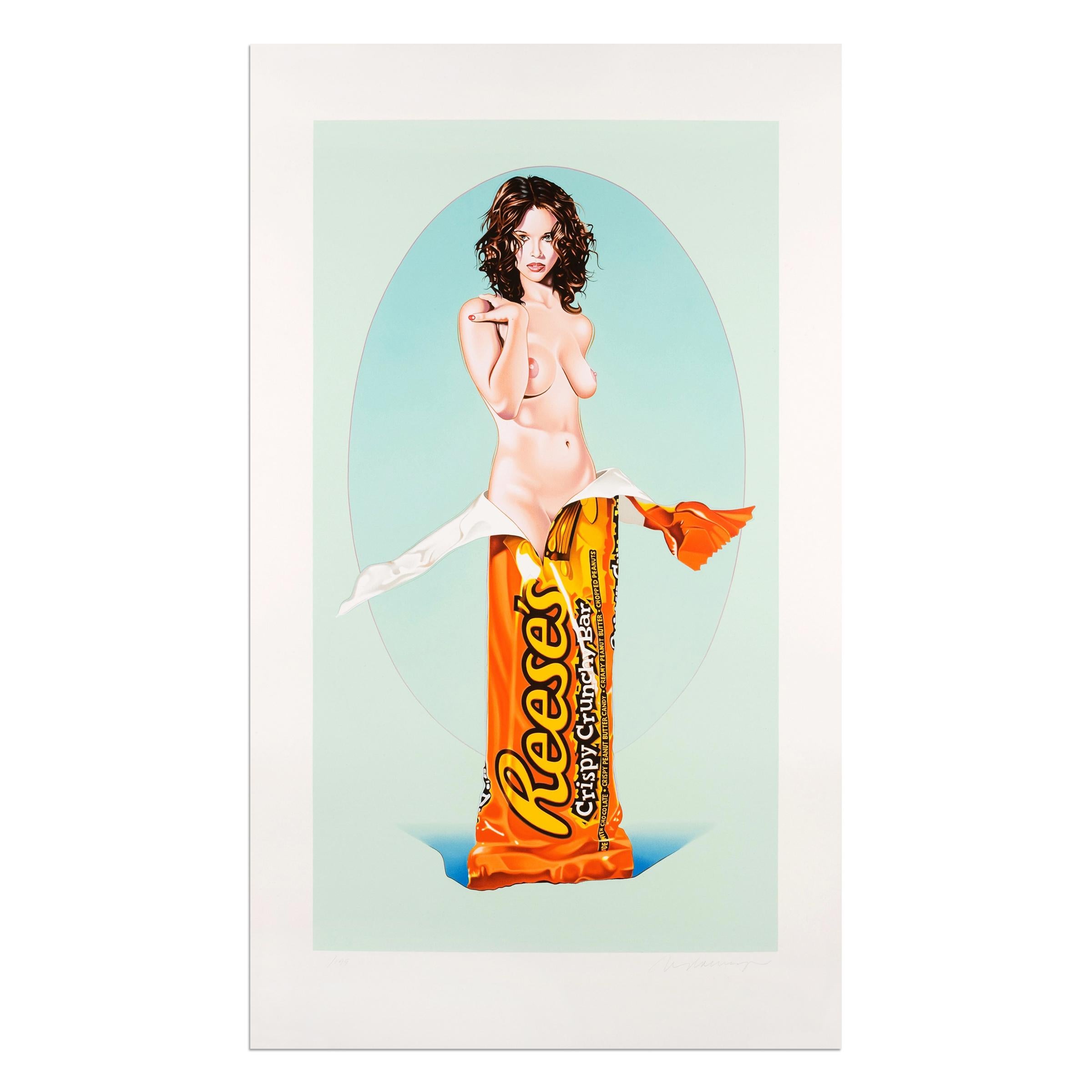 Mel Ramos, La rosa de Reese - Litografía, Arte pop americano, Desnudo, Impresión firmada en venta 3