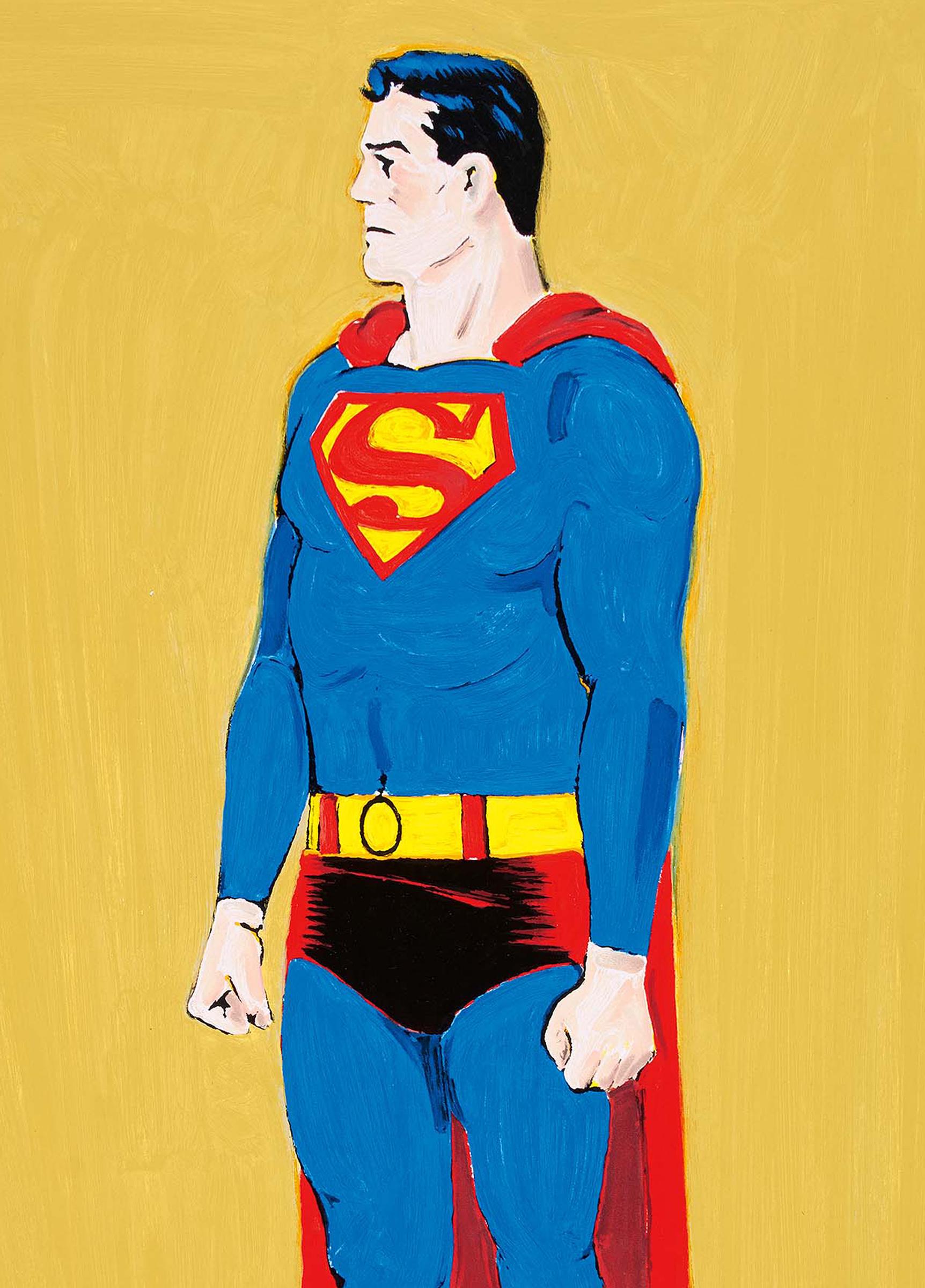 Mel Ramos, Superman - Stampa firmata, Pop Art americana, Ritratto in vendita 1