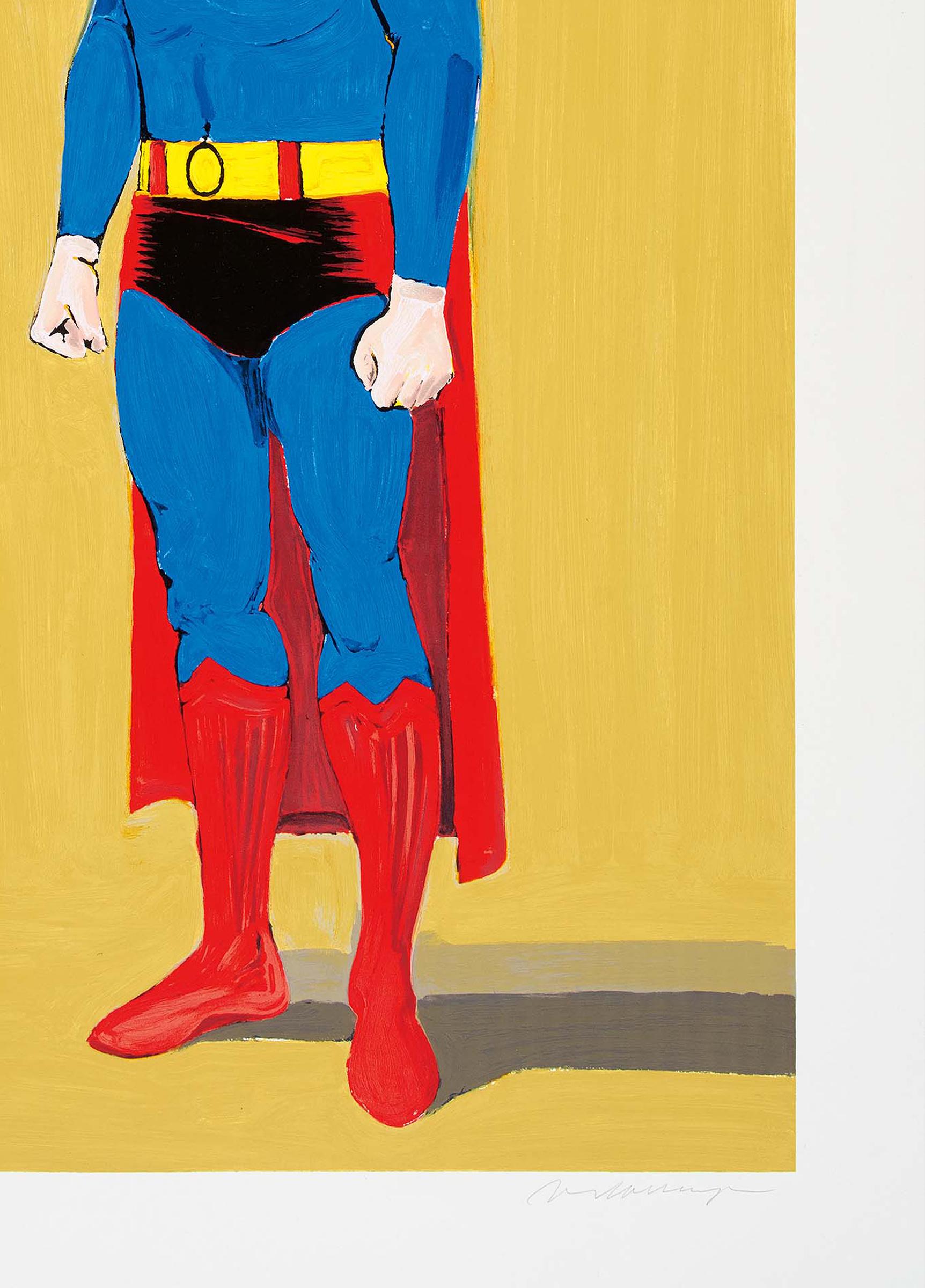 Mel Ramos, Superman - Stampa firmata, Pop Art americana, Ritratto in vendita 2