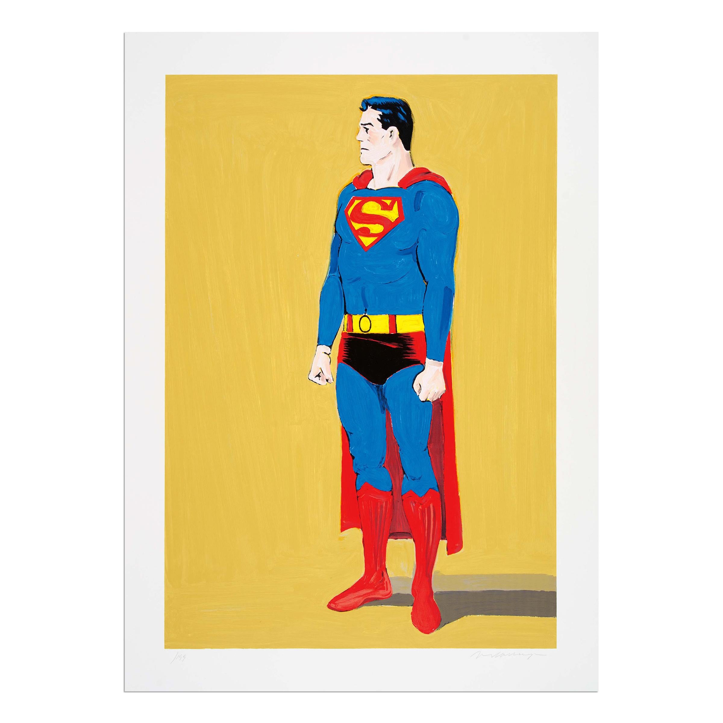 Mel Ramos (americano, nato nel 1935)
Superman, 2006
Mezzo: Serigrafia su carta intelata
Dimensioni: 115 x 85 cm
Edizione di 199 esemplari: firmati e numerati a mano
Condizioni: Eccellente