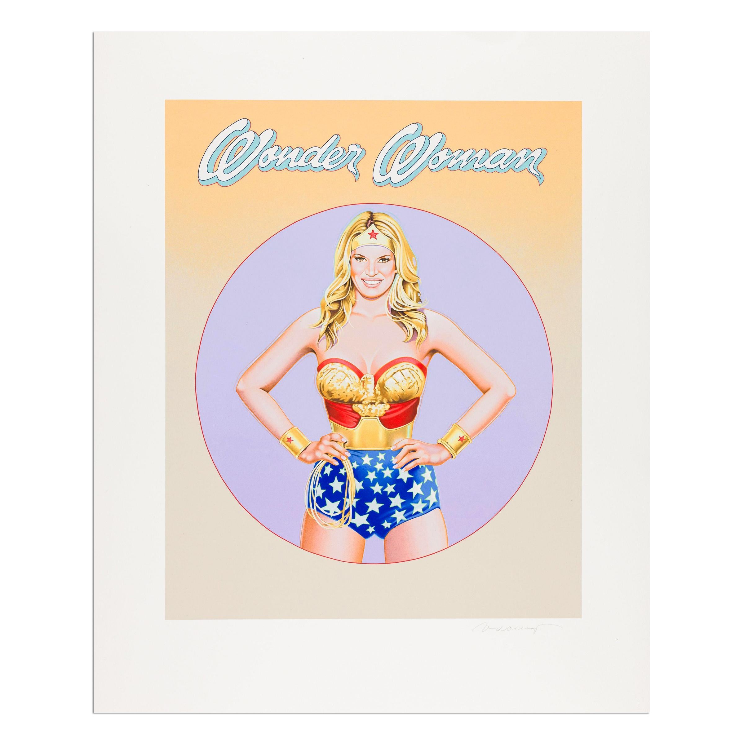 Mel Ramos
Wonder Woman nº 3, 2010
Litografía en colores
35 4/5 × 29 1/2 in  91 × 75 cm
Edición de 199: Firmada y numerada a mano
Estado: Excelente (se vende sin enmarcar)