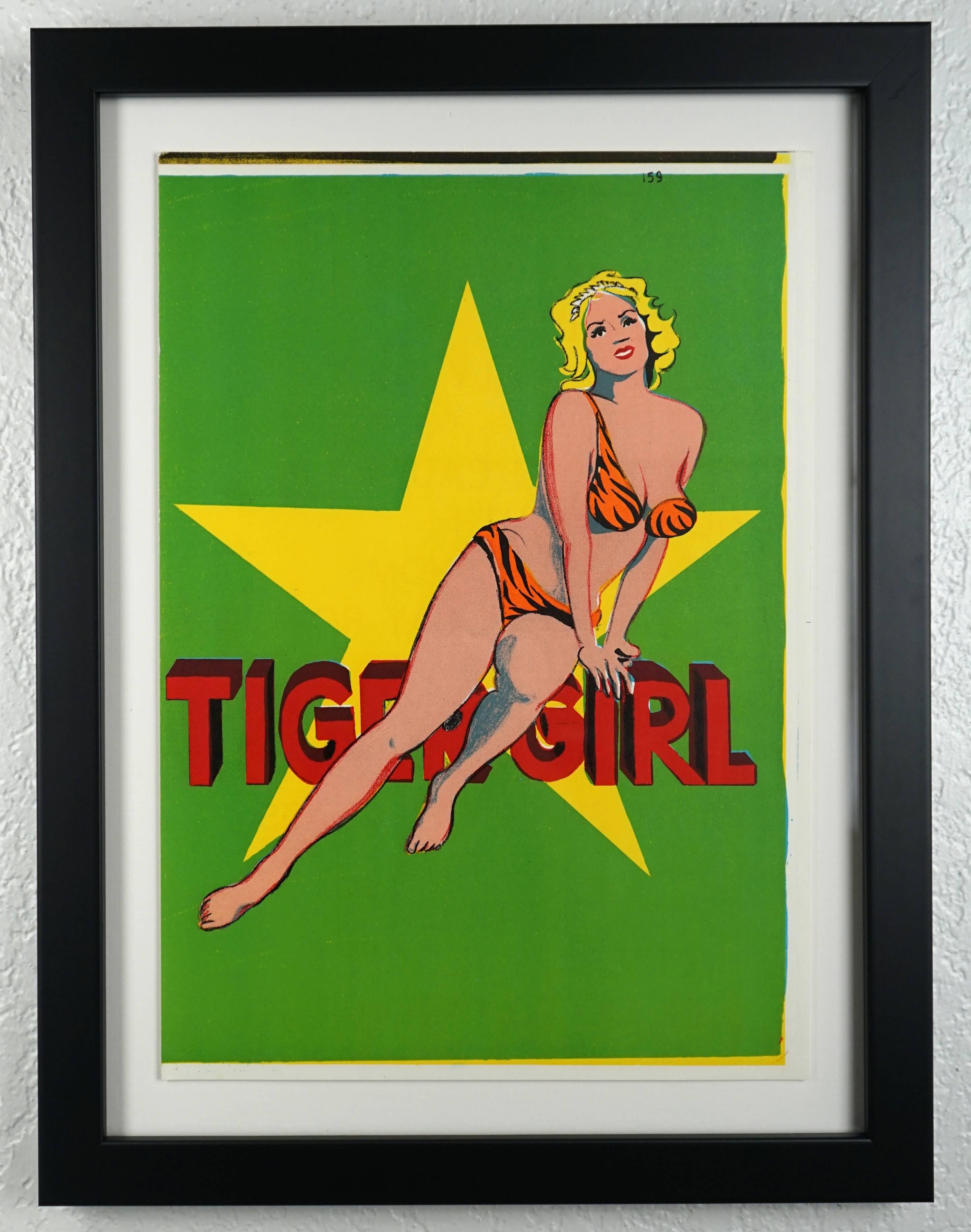 Tiger Girl – Print von Mel Ramos