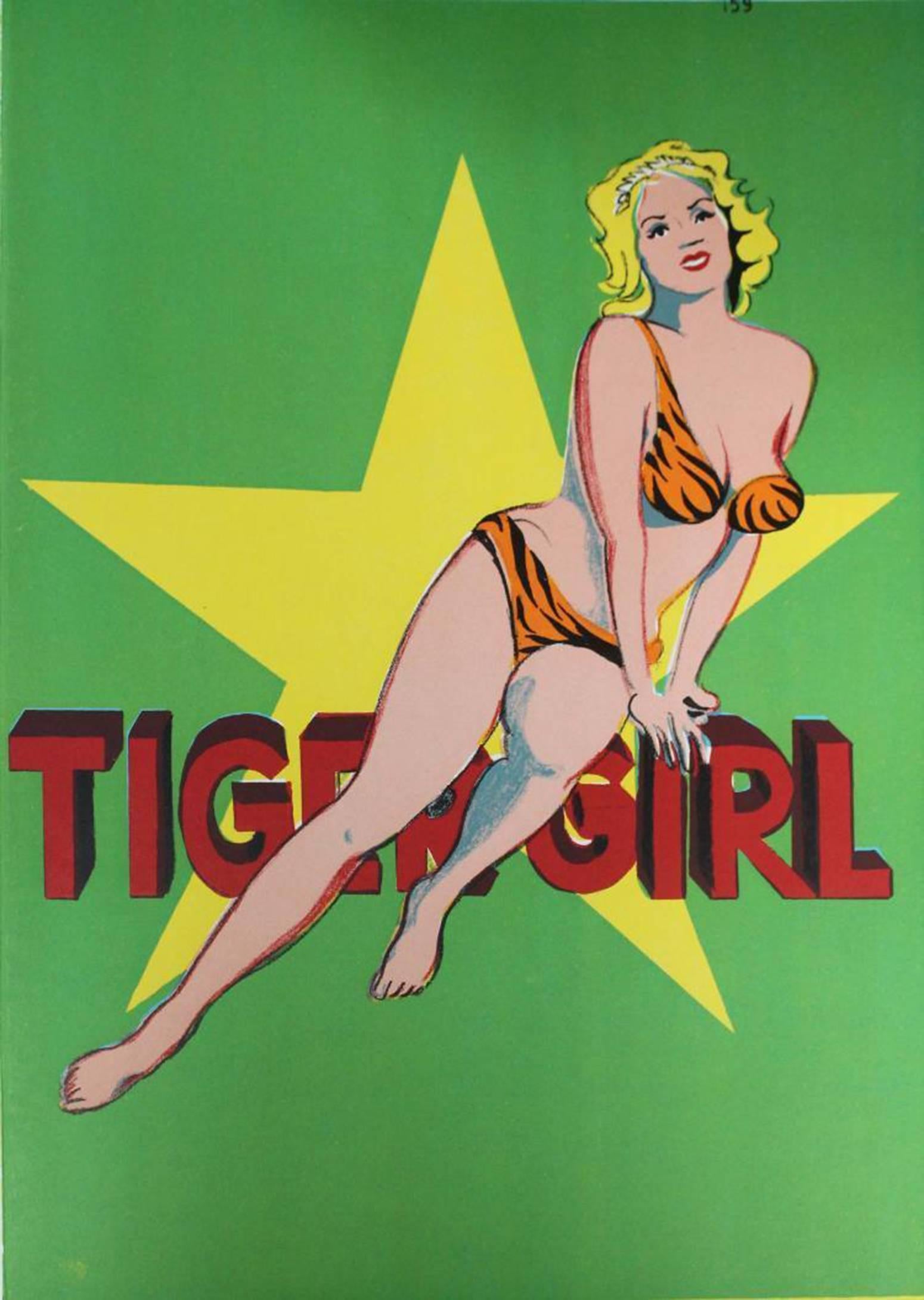 Tiger Girl (Pop-Art), Print, von Mel Ramos
