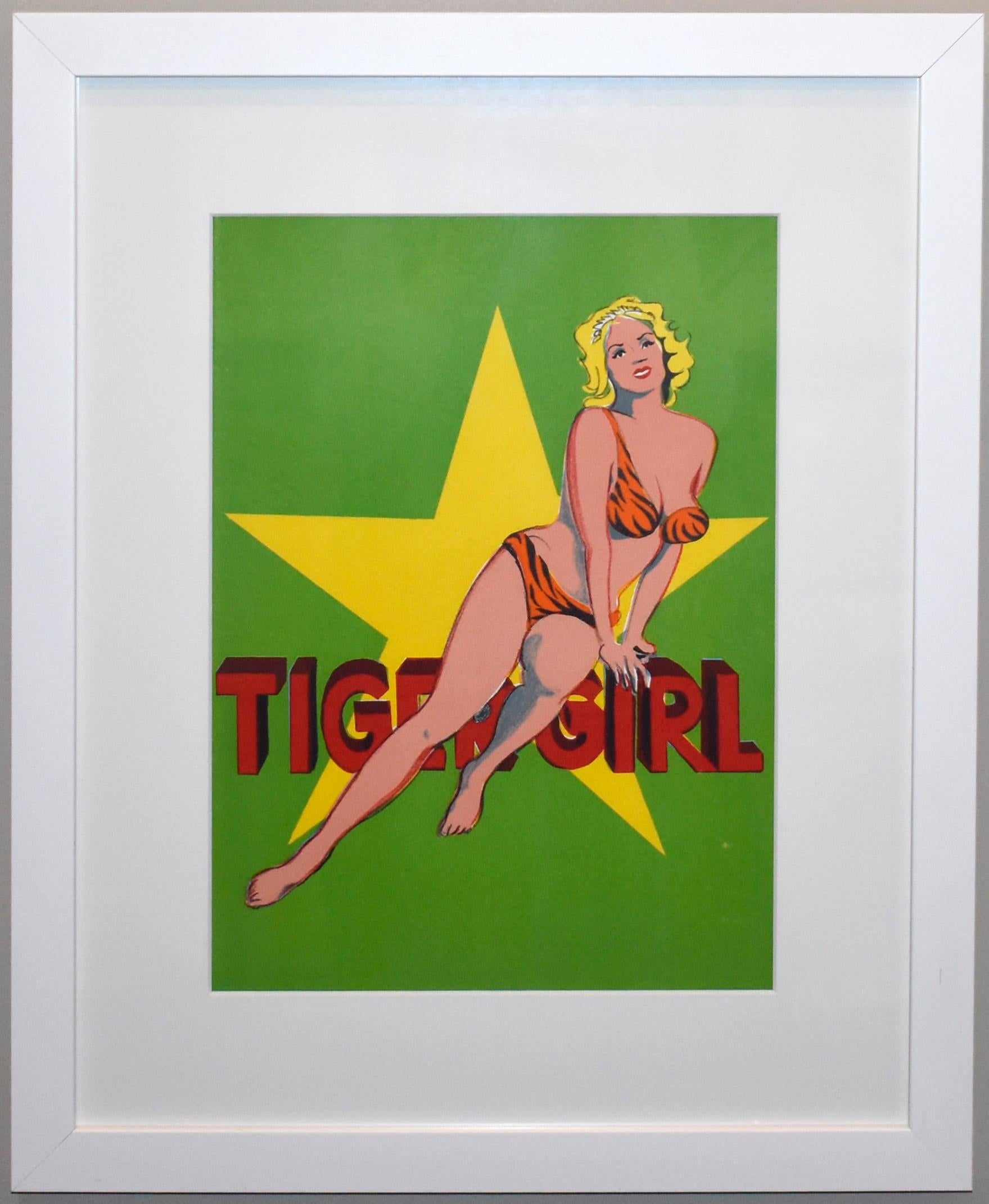 Mel Ramos Figurative Print - Tiger Girl