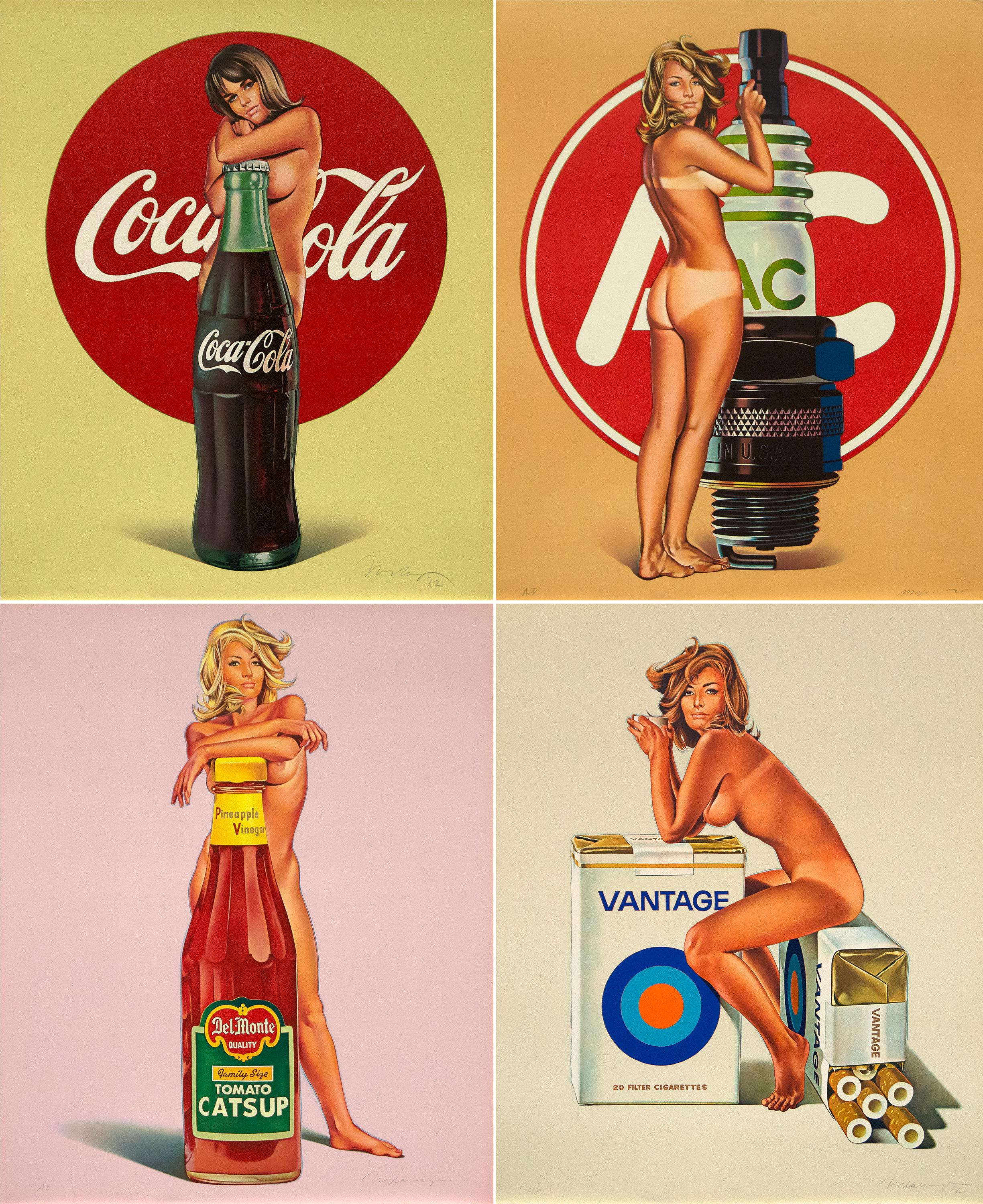 Tomato Catsup, A.C. Annie, Lola Cola, Tobacco Red - Pop Art Print by Mel Ramos