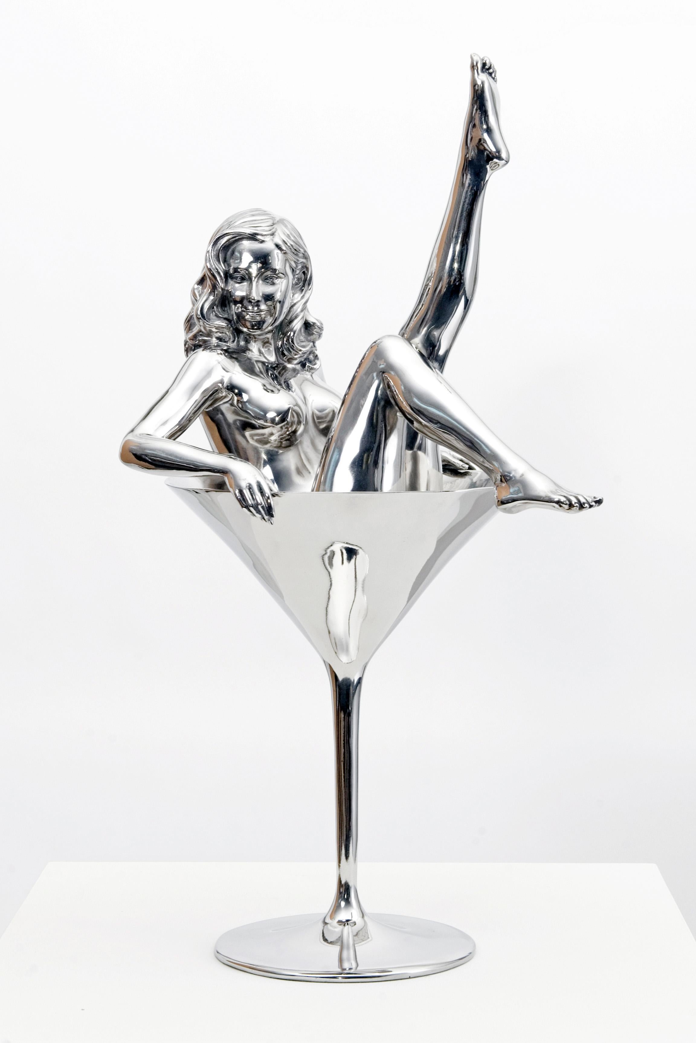 MEL RAMOS (1935-2018)
Dita
2017
Cast and polished stainless steel
58 x 33 x 26 cm
22.83 x 12.99 x 10.24 inches
Number 29 of 60, 
Edition of 60 + 6 A.P.
Cast signature and number on base “29/60 / Mel Ramos”

Edition of 60 + 6 A.P.
Ed. 1 – 20 / 60 in