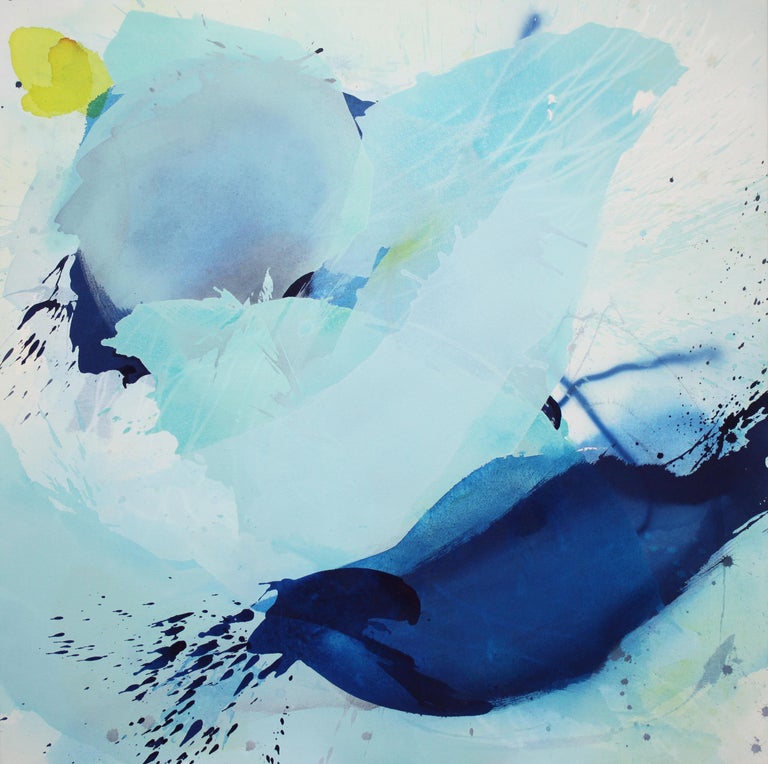 Mel Rea Blueberry Pancakes By Mel Rea Large Blue Abstract