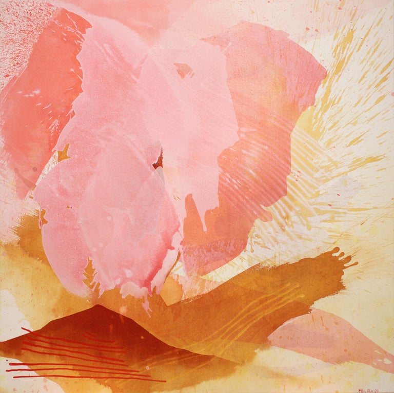 Mel Rea Girl I D Like To Meet By Mel Rea Large Pink Abstract