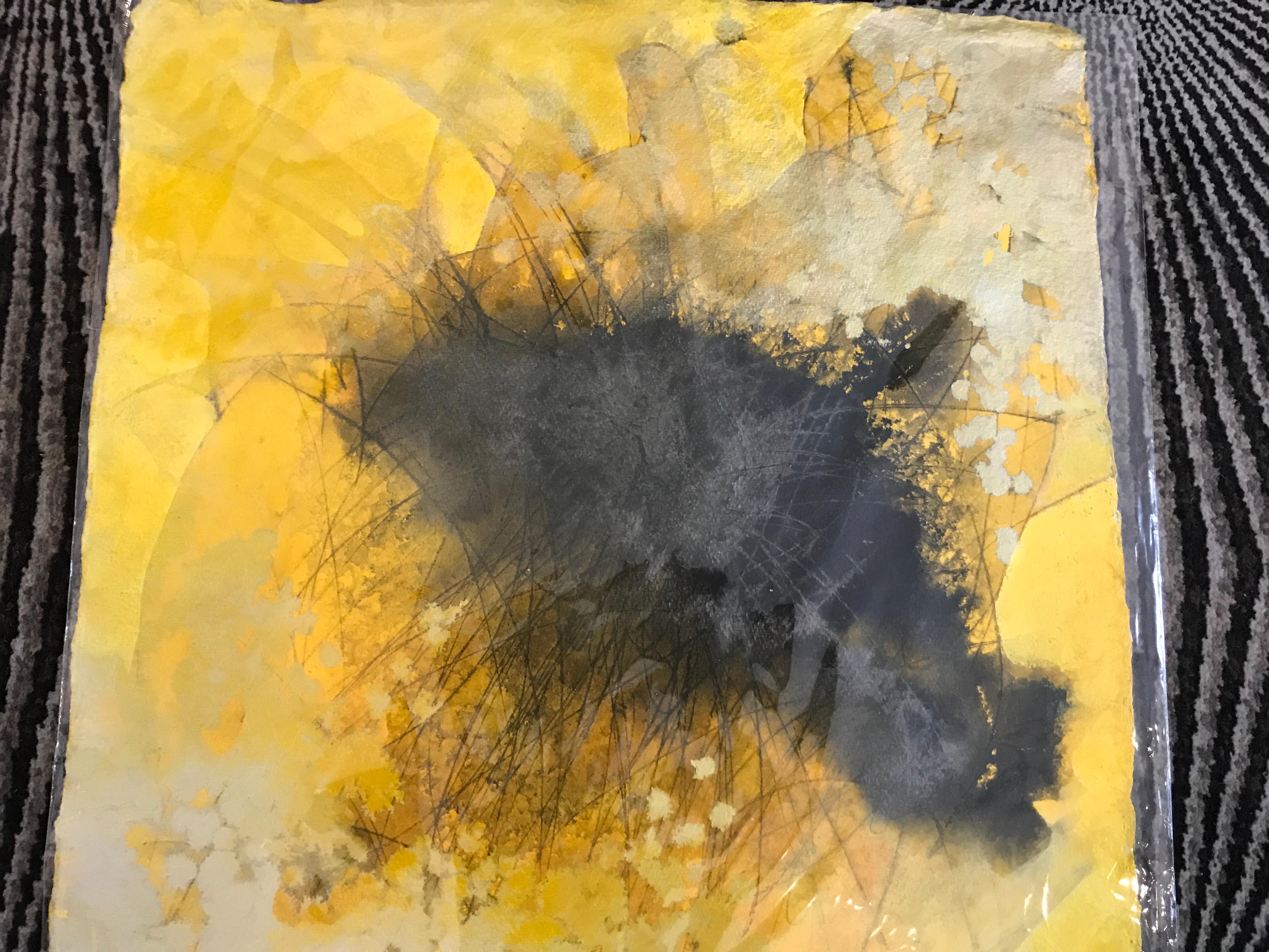 Sing It to Me I, Mel Rea Abstract Ink, Acrylic and Powdered Graphite on Paper 2
