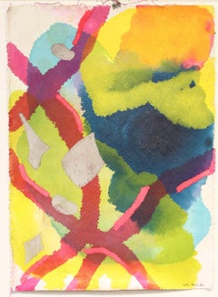 Tango Pants #12 by Mel Rea, Acrylic and Pastel on Torn Canvas