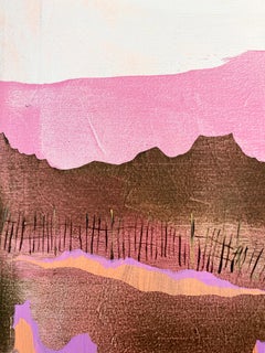 "Dune Sunset", contemporary abstract beach landscape in acrylic on canvas