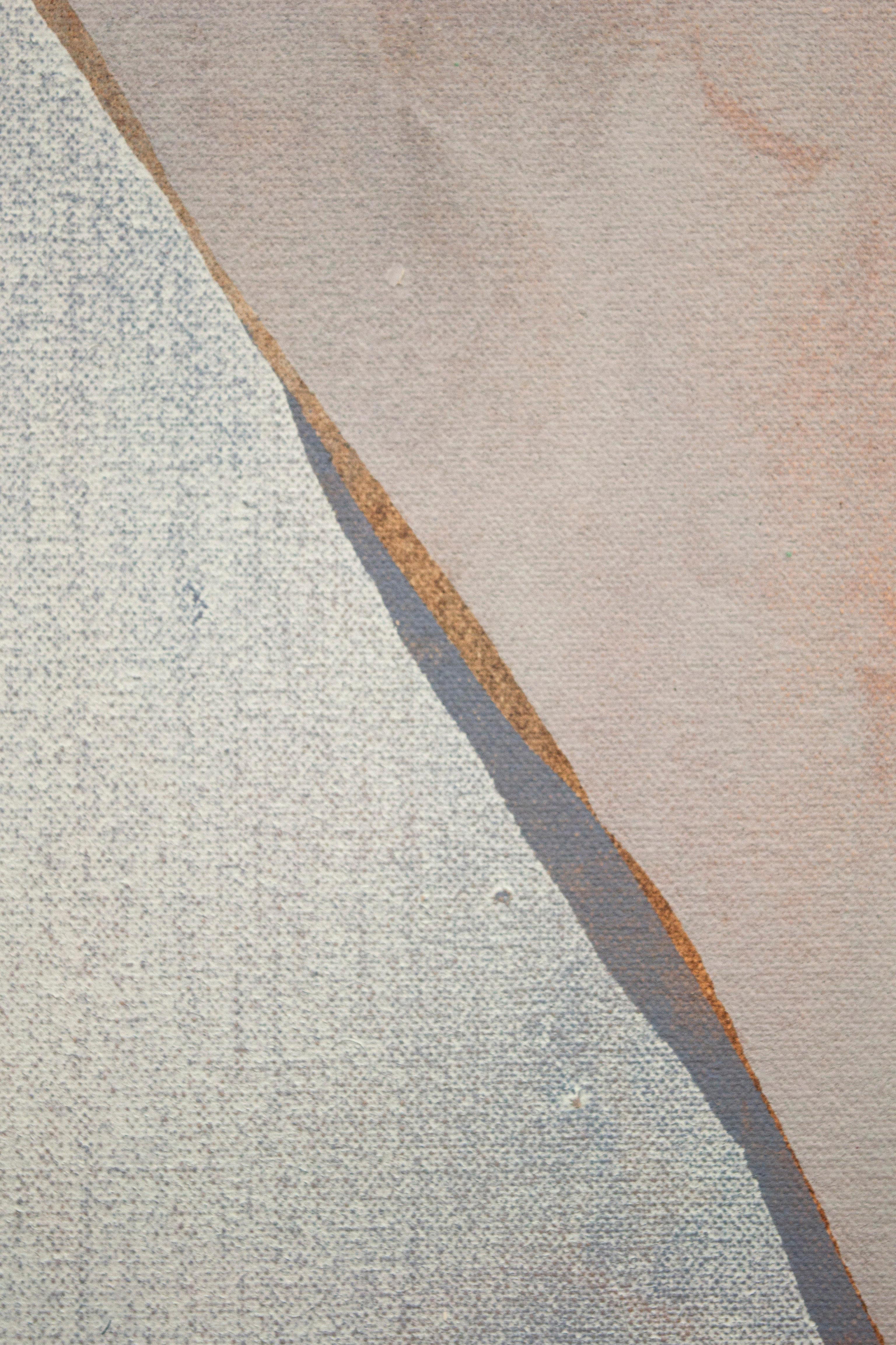 « Ice Pond », paysage d'hiver abstrait contemporain en acrylique sur toile - Painting de Mel Reese