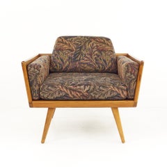 Mel Smilow for Smilow Thielle Mid Century Walnut Case Lounge Chair
