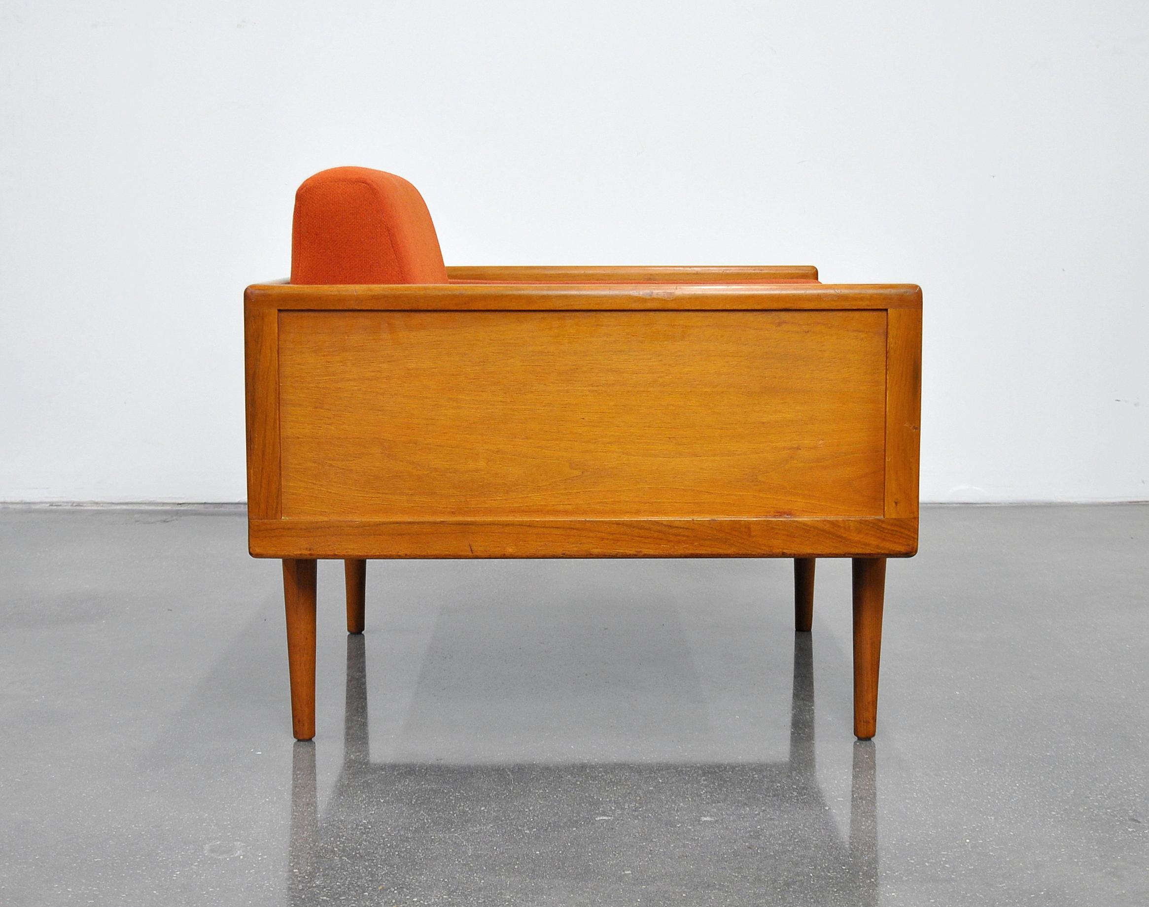 Mid-Century Modern Mel Smilow Walnut Case Lounge Chair