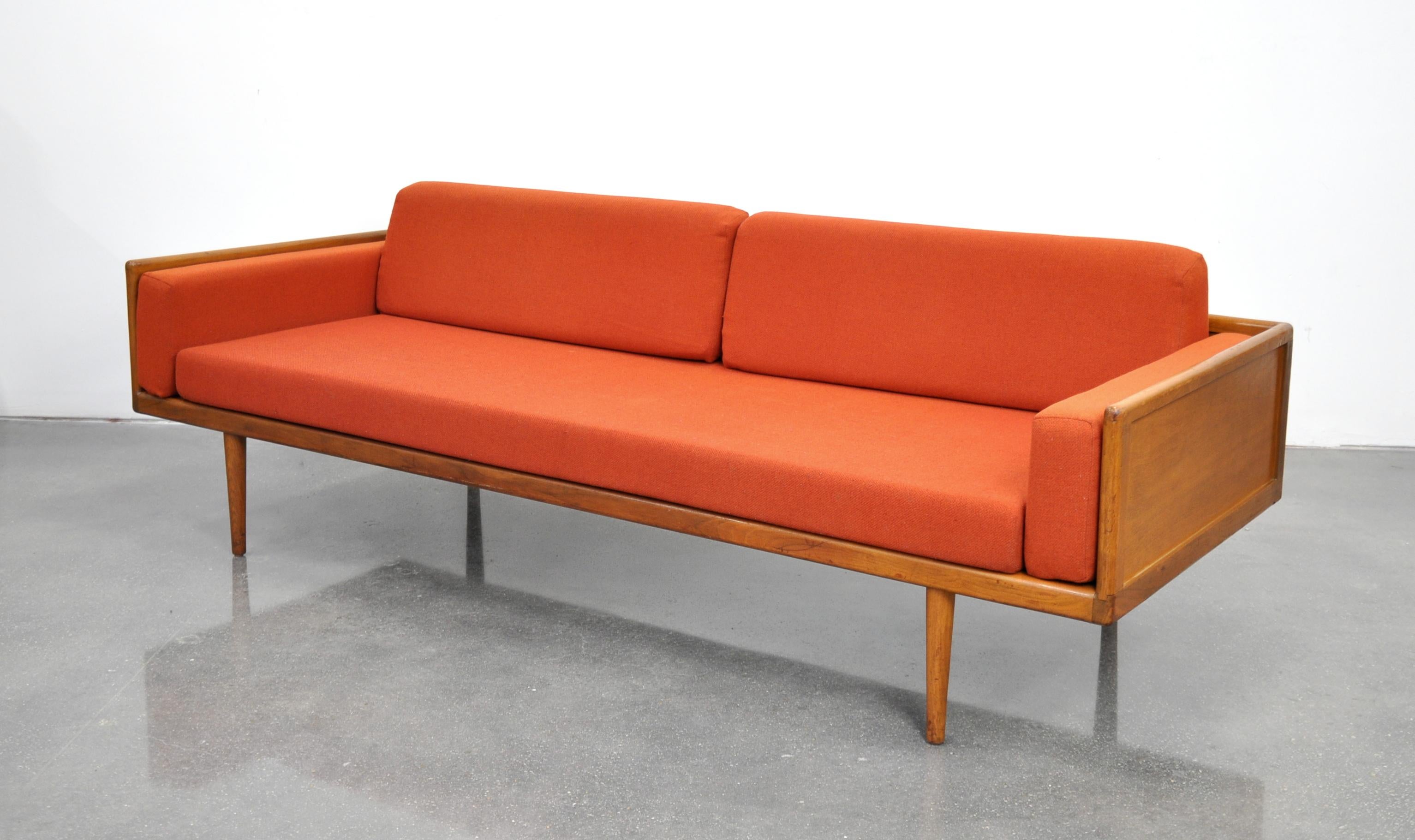 Mel Smilow for Smilow-Thielle Walnut Case Sofa and Lounge Chair Set 3