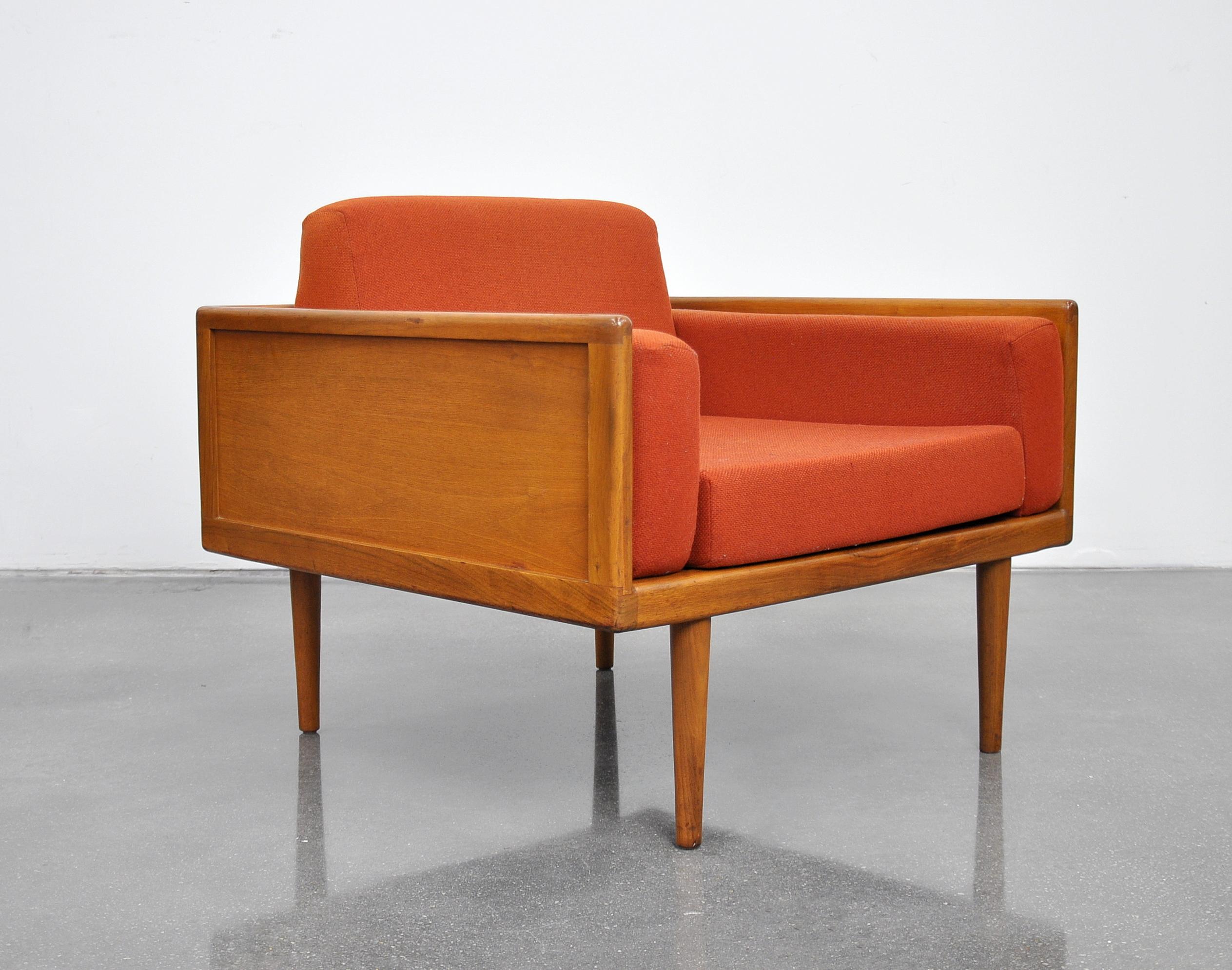 Mel Smilow for Smilow-Thielle Walnut Case Sofa and Lounge Chair Set 5