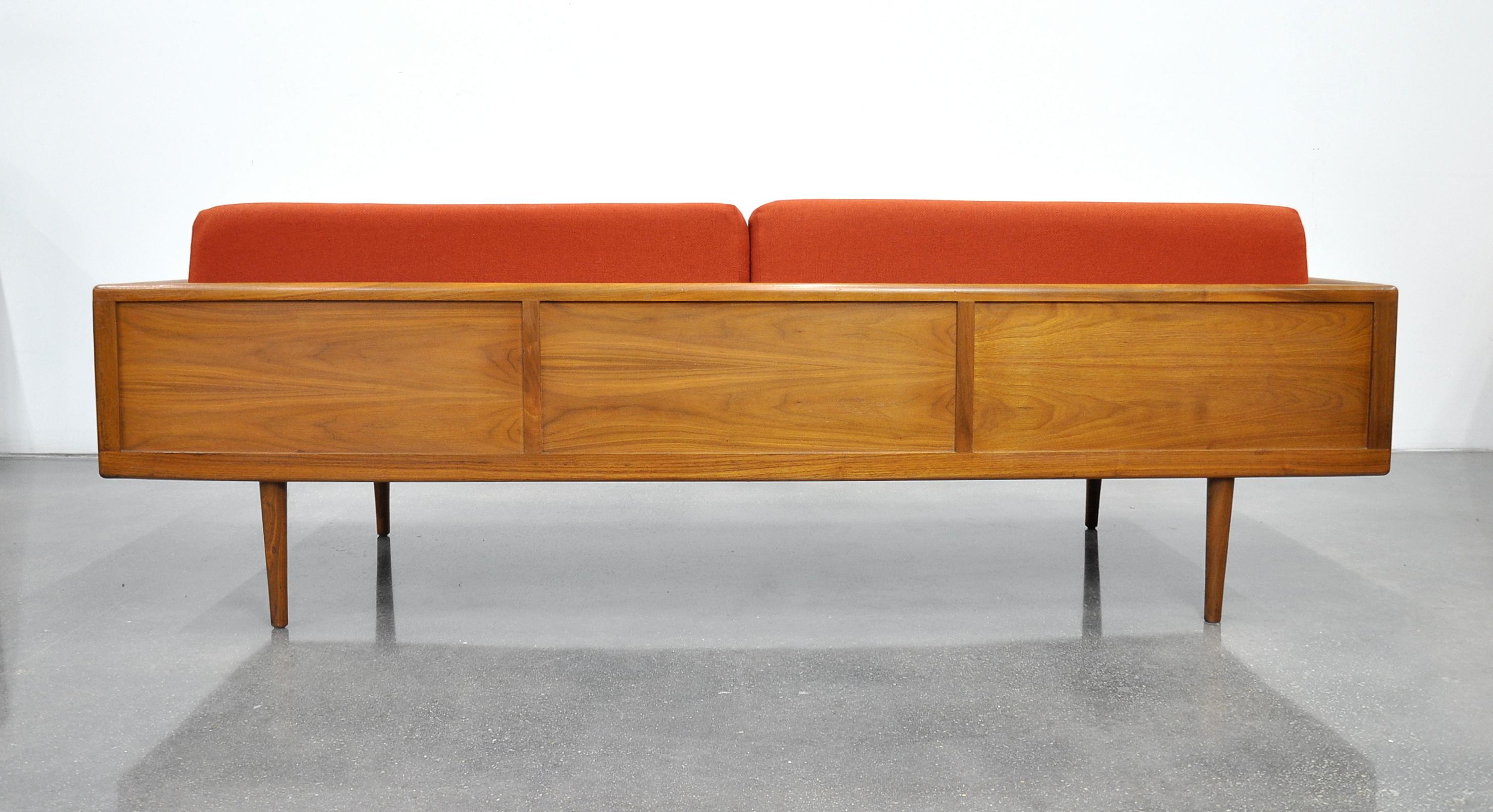 Mid-20th Century Mel Smilow for Smilow-Thielle Walnut Case Sofa and Lounge Chair Set