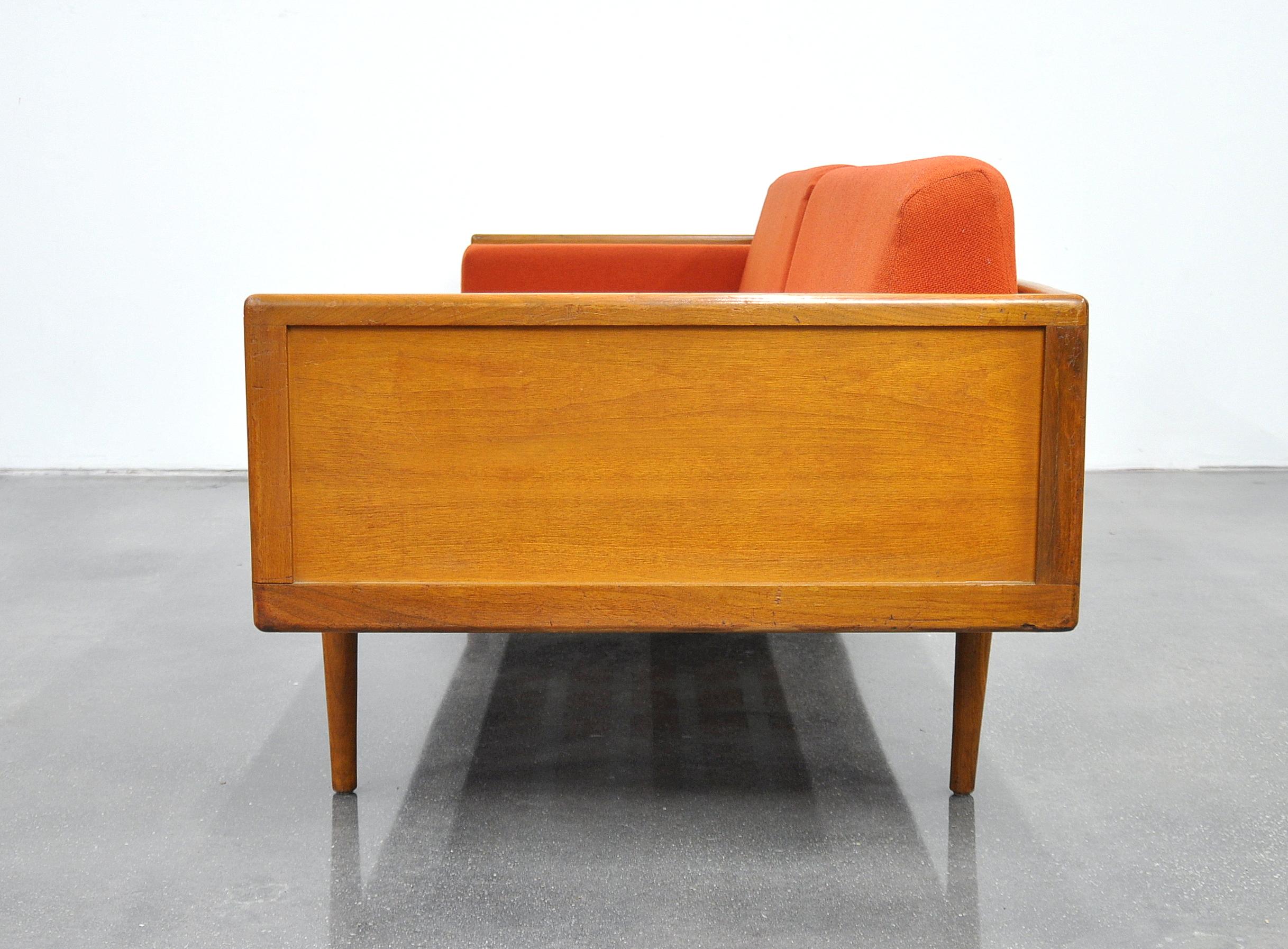 Mel Smilow for Smilow-Thielle Walnut Case Sofa and Lounge Chair Set 1