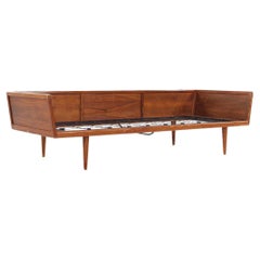 Used Mel Smilow Mid Century Walnut Case Sofa