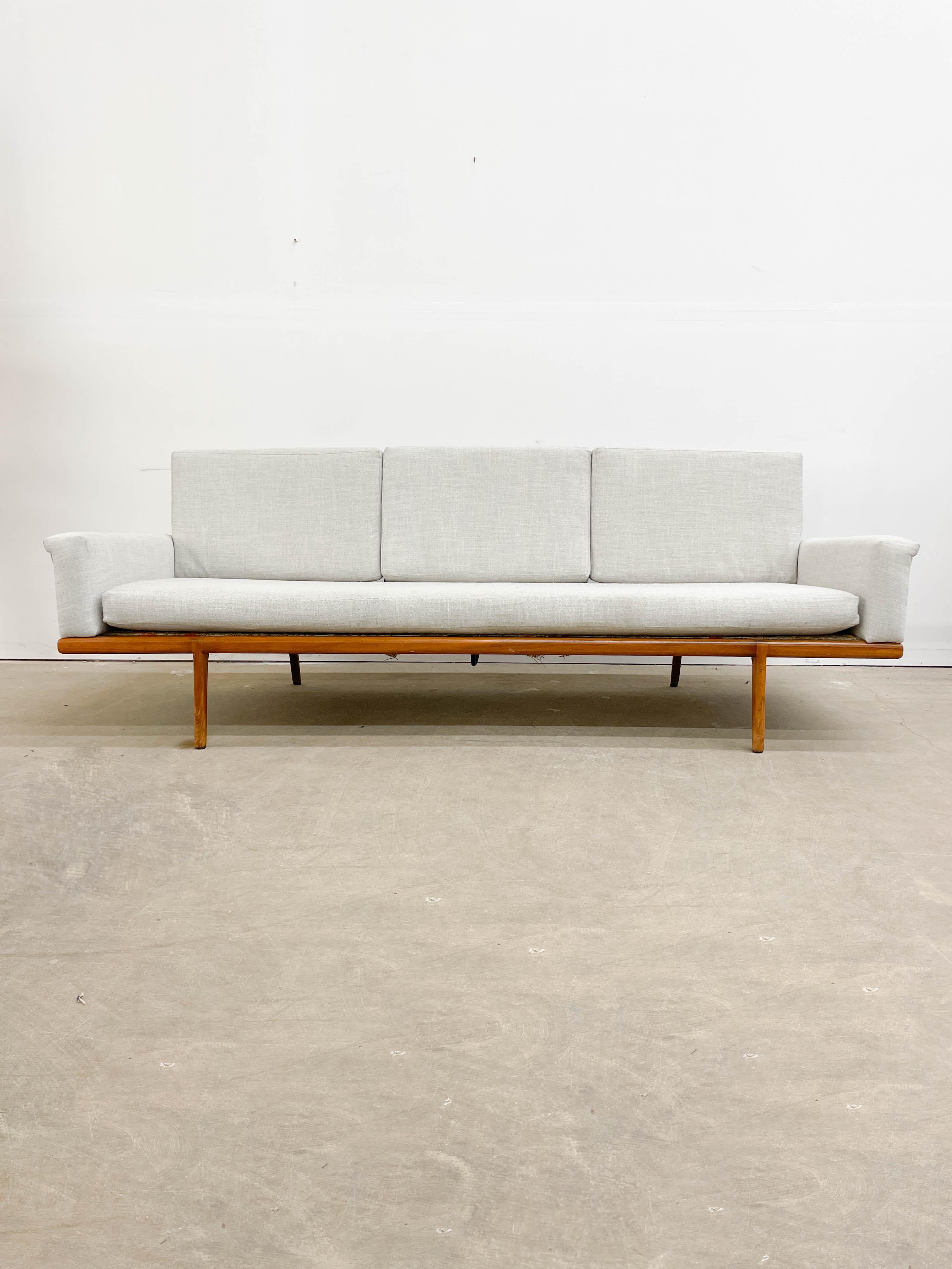 Walnut Mel Smilow Rail Back Sofa