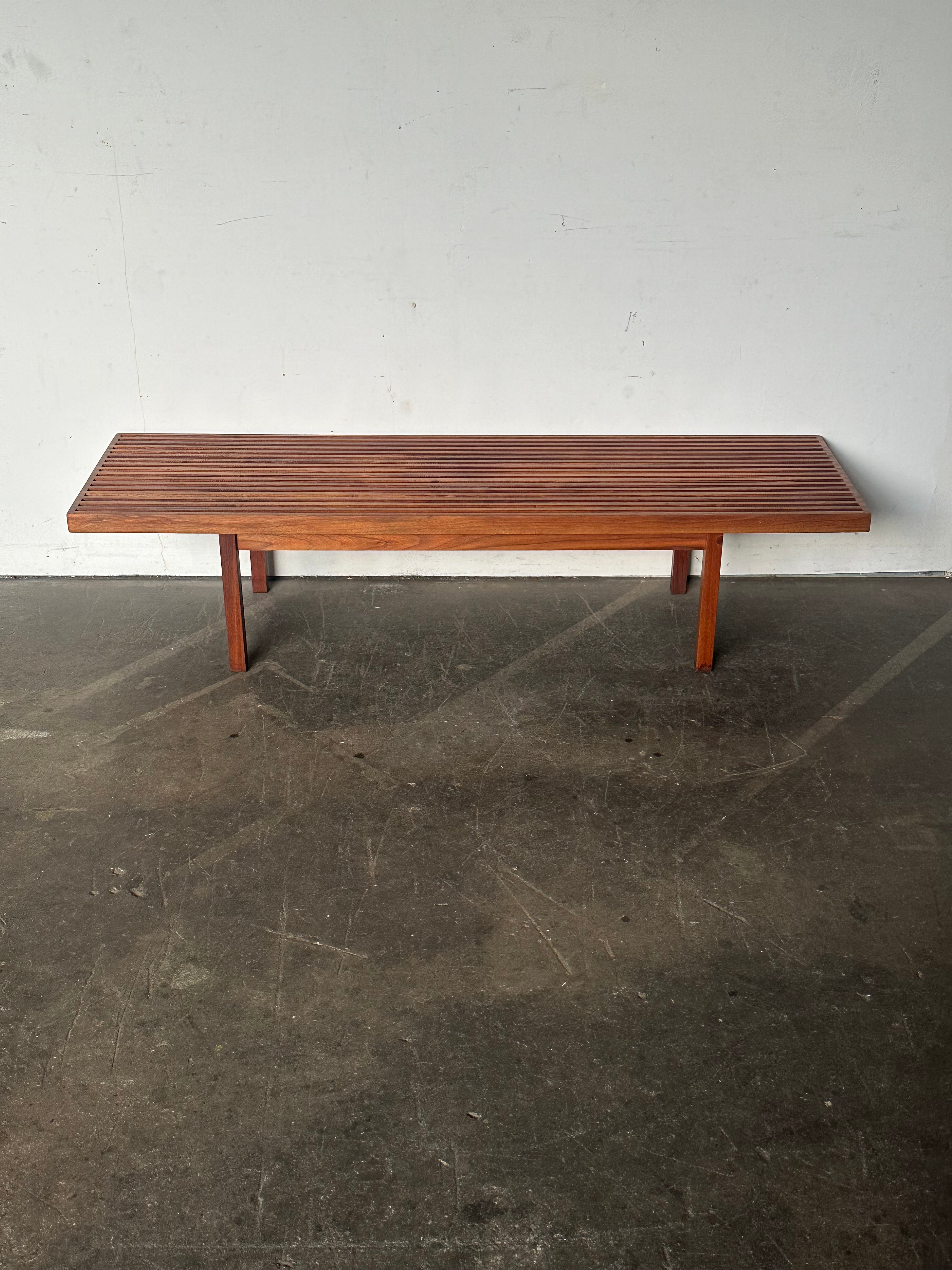 Mel Smilow Slat Bench in Walnut 12