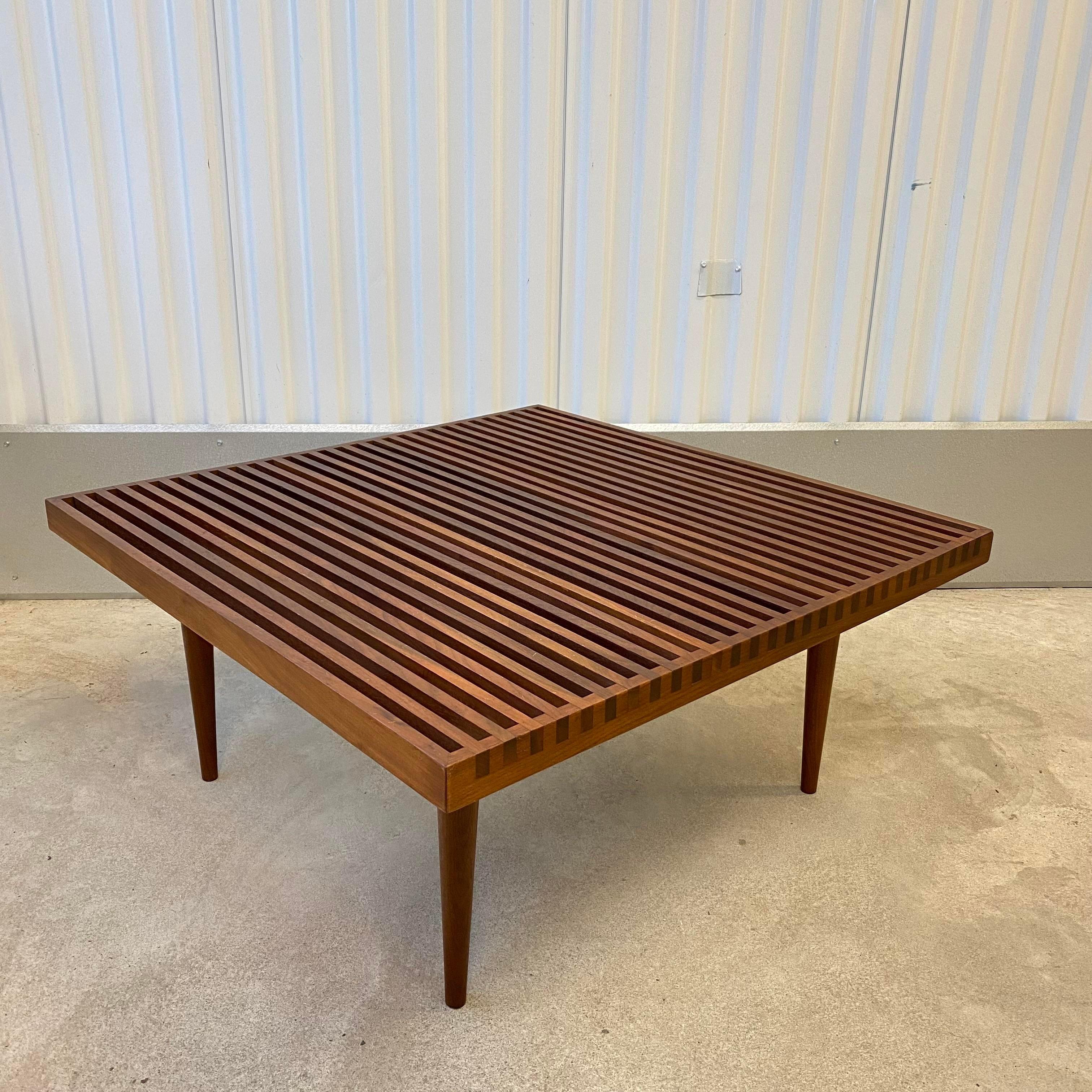 20th Century Mel Smilow Slat Coffee or Side Table For Sale