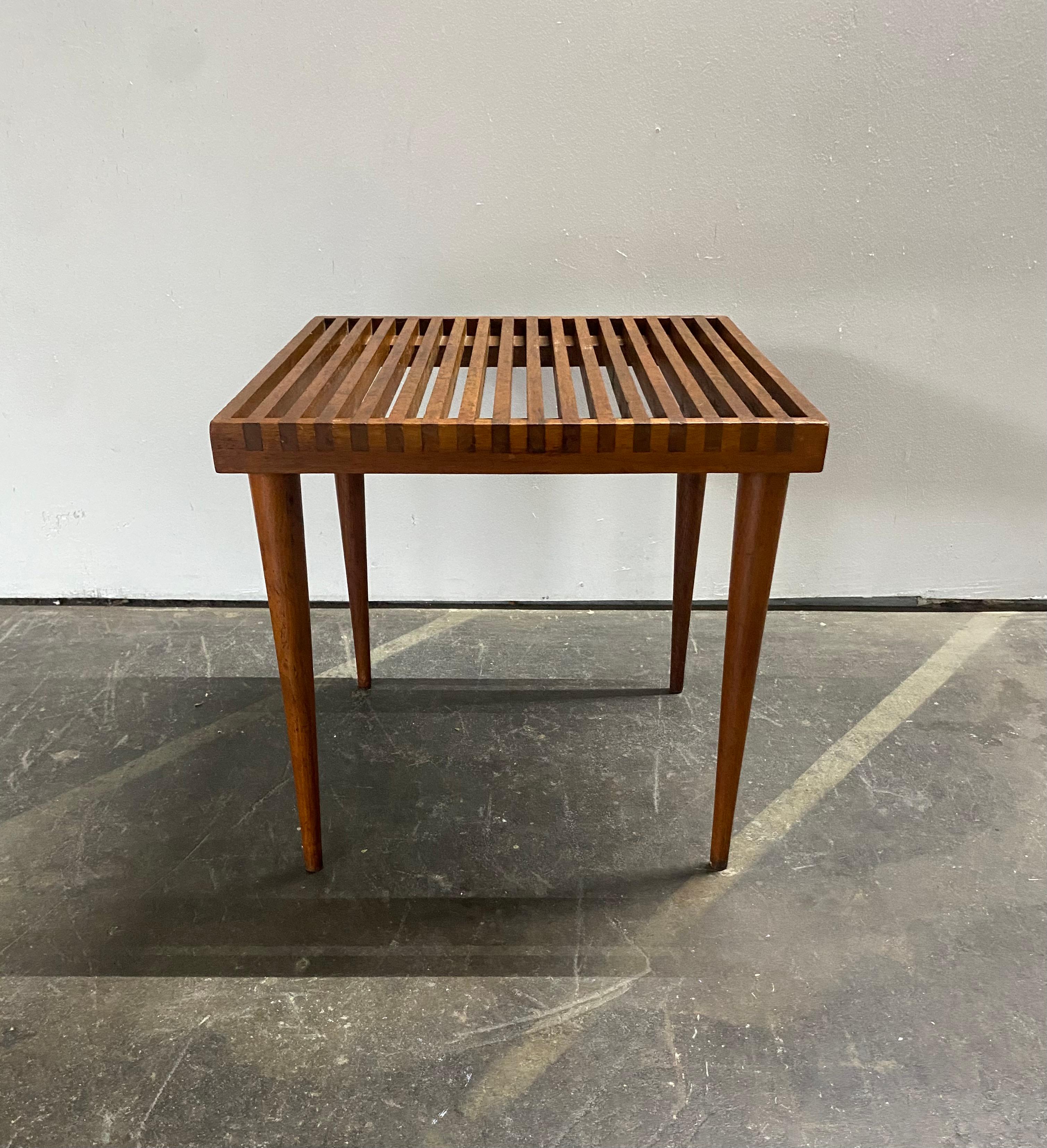 American Mel Smilow Slat End / Side Table